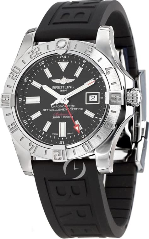 breitling avenger 2 gmt rubber strap